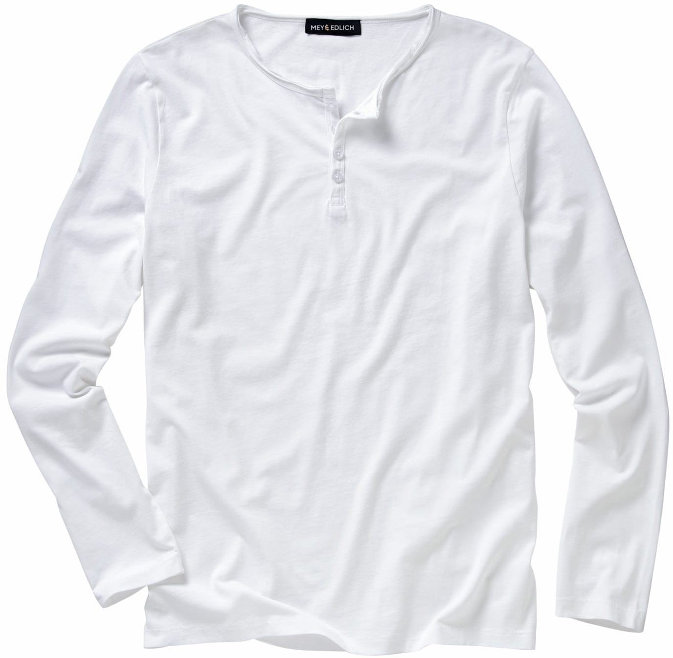 Mey & Edlich Herren Ausdauer-Henley weiss 50 - 50