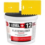 LEVEL PLUS Fertig Fliesenkleber 10 kg Weiß + 2 St. Zahnspachtel