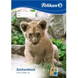 Pelikan Zeichenblock A3 Tiermotiv mit 10 Blatt