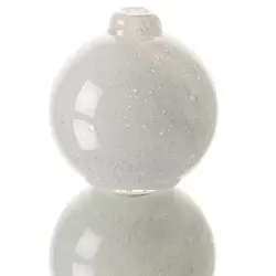 Vase Graciosa mini 10 cm weiß - Rund Glas Lou De Castellane 9.60x9.60 cm
