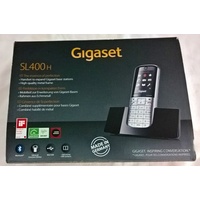 Mobilteil Gigaset SL 400H silber-schwarz 1,8" Ladeschale Bluetooth CATIQ Neu OVP