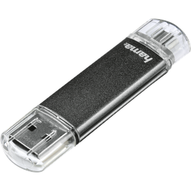Hama FlashPen Laeta Twin 128 GB grau USB 2.0 00114872