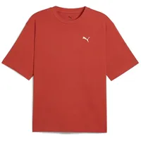 Puma Select Wardrobe Ess Boxy Kurzarm-T-Shirt Red Fire L