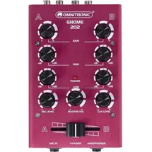 Omnitronic GNOME-202 Mini-Mixer Rot