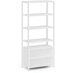 HOME OFFICE Regalwand mit Regalschrank, weiß