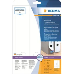HERMA Special - Papier - matt - selbstklebend, entfernbarer Klebstoff - weiß - 6