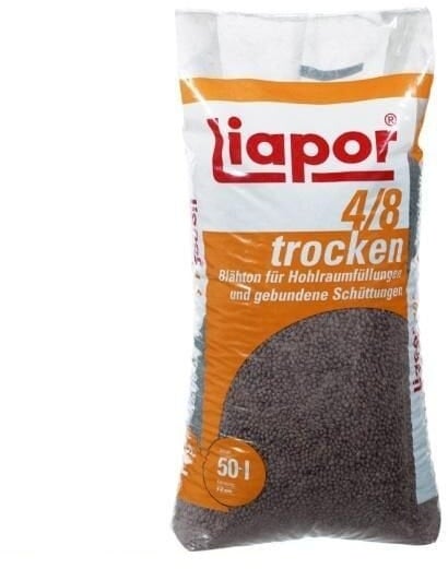 Liapor 4/8 mit 4-8 mm Korngröße - 33 x 50 Liter Sack - Palette