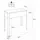 VCM Balora L 80 x 35 cm Weiß