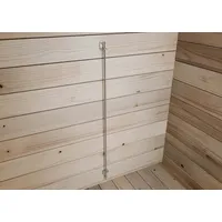 PGH Windverankerungs-Set für Blockbohlen Gartenhäuser 4 Stück Naturbelassen