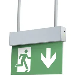 LED-Notleuchte L-LUX Standard, Pendelmontage, Betriebsdauer 3 Stunden