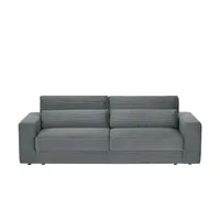 Big Sofa  Branna , grau , Maße (cm): B: 250 H: 101 T: 105