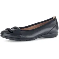 Gabor Ballerina, Businessschuh, Halbschuh, Schlupfschuh, komfortabler Elastikeinfass Gr. 39, schwarz , 56168802-39