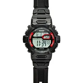 Scout The Digi 280308000 Kinderuhr 0 mm Gehäuse schwarz Silikonarmband schwarz