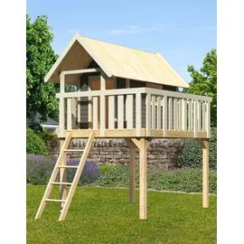 Karibu Spielturm Fidel 1,5 m Grau