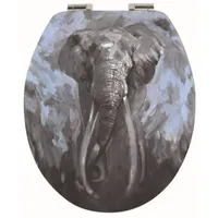 Spirella WC Deckel MDF mit Absenkautomatik Elefant Grau
