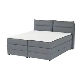 Möbel Kraft Boxspringbett 193 x 109 cm Blau