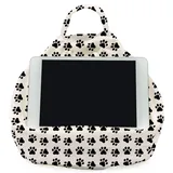 Rooms By Me Tablet-Ständer, Velours, für jedes Tablet, eReader, Handy, Buch, Kopfstütze, Kissen, multifunktionaler Ständer, hergestellt in Großbritannien
