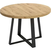 Dmora Casarola 110/158 x 77 x 110 cm Nodi-Eiche