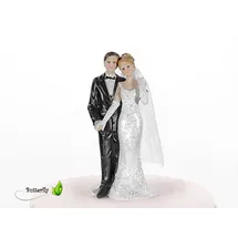 Partydeco Dekoobjekt Figur Brautpaar, 11 cm