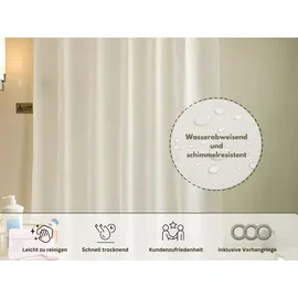 HAYRETS Duschvorhang 250 x 230 cm weiß
