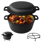 Joeji's Kitchen Dutch Oven 4,7 L Gusseisen Schwarz