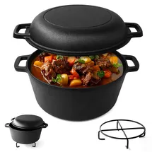 Joeji's Kitchen Dutch Oven 4,7 L Gusseisen Schwarz
