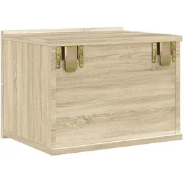 vidaXL Nachtschrank Sonoma-Eiche 40 x 30 x 30 cm Beige