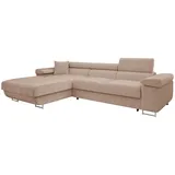Mirjan24 Ecksofa Torezio Mini Cord mit Bettkasten und Schlaffunktion Einstellbare Kopfstützen, 280x170x70-90 cm Wohnzimmer, Sofas - Couches, Wohnlandschaften, Ecksofas