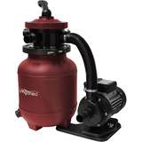 Miganeo Sandfilteranlage Dynamic 6500 Speed Clean | weinrot 4,5 m3/h Leistung