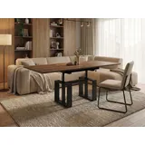 ENDO Möbel Empoli Braun Eiche 110 bis 170 x 65 x 58 cm