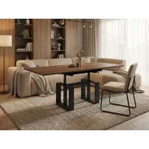 ENDO Möbel Empoli Braun Eiche 110 bis 170 x 65 x 58 cm