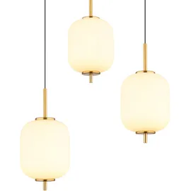 GLOBO Ewald 6-flg. 13,5 cm oval messingfarben