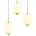 GLOBO Ewald 6-flg. 13,5 cm oval messingfarben