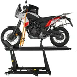 TRUTZHOLM Motorradhebebühne hydraulisch 450 kg Motorradrampe Hebebühne Heber Montagebühne für Motorrad Moped (Schwarz, XL-Breite 55 cm)