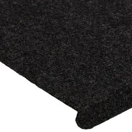vidaXL Stufenmatten Selbstklebend 15 Stk. 65x24,5x3,5 cm Schwarz