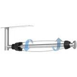 AiQInu Küchenrollenhalter, Einhand Bedienbarer Küchentollenhalterung Ohne Bohren mit Dämpfungseffekt, Selbstklebend Oder Gebohrt, Küchenrollen Halter Wand/Unter Schrank für Küche, Schrank