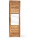 Pharao24 Kleiderschrank Zimarena aus Massivholz braun 63 cm x 216 cm x 65 cm