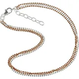 SilberDream Fußkette Silber 925 Sterling Silber, vergoldet (Roségold 333) ca.23 bis 26cm | Gr.: onesize