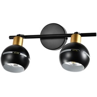 Lqwell LQWELL® LED Deckenleuchte Strahler 2er, Deckenstrahler Schwarz Deckenspots