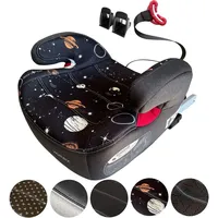 Kindersitz mit ISOFIX und Gurtfuhrung mitwachsend 15-36 kg Korpergroße von 125–150 cm Gruppe 2/3 Bezug abnehmbar und waschbar Farbe:Sterne - Dunkelblau