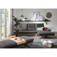Ecksofa W.SCHILLIG "broadway, Designsofa mit tollem Sitzkomfort", grau (anthrazit s22), B:291cm H:94cm T:164cm, Flachgewebe S22 (100% Polyester), Sofas, Sitztiefenverstellung, Kopfteil- & Seitenteilverstellung, Breite 291cm