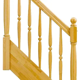 DOLLE Geschosstreppe Estoril 1/4-gewendelt 252-280 cm Holz