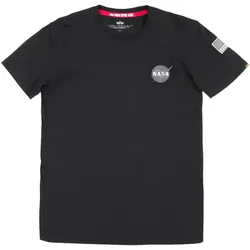 Alpha Industries Space Shuttle T-Shirt, schwarz, Größe S für Männer