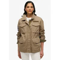 Superdry Embellished M65 Military Jacke - Dark Sage Green