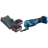 Bosch GOP 18V-34 Professional Akku Multi Cutter 18 v Starlock Plus + 2x Akku 4,0 Ah + Ladegerät
