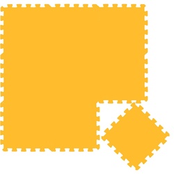 LittleTom Puzzlematte 9 Teile Baby Kinder Puzzlematte ab Null - 30x30cm, Baby Kinder Puzzlematte gelb gelb