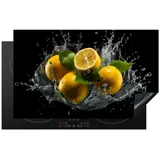 onlywow Herdabdeckplatte 85 x 52 cm Gelb/Schwarz