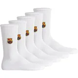 FC Barcelona Tennis Embroidery Socken 5er Pack Weiß 43-46