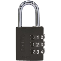 Abus Zahlen-Hangschloss 144/30 schwarz Lock-Tag