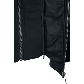 Black Premium by EMP Damen schwarze Kunstlederjacke im Biker-Style M - M